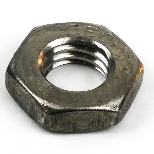 DAUMLINK® Flache Mutter DIN 439 (Niedriege Sechskantmutter Form B mit Fase) Material Edelstahl V2A (25 Stück) (sim. 4035) als Mutter für enge Platzverhältnisse (M10) von DAUMLINK