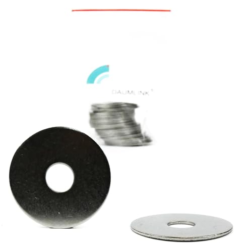 DAUMLINK® Karosseriescheibe Material Edelstahl V2A (25 Stück), große Unterlegscheibe (10.5X40X1,5) von DAUMLINK