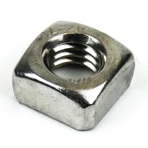 DAUMLINK® Vierkantmutter DIN 557, Material Edelstahl V2A (25 Stück) (wie UNI 5597) arretieren sehr gut und eignen sich z.B. zur Verbindung Deiner Schrauben oder Bolzen mit Holzelementen (M6) von DAUMLINK