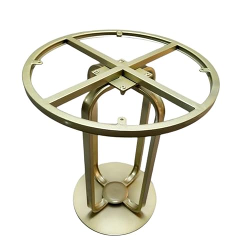 24 Zoll Höhe, Metall-Tischbeine, runde Tischbasis, robuste Beine, Metallbeine für Beistelltische, moderne Schreibtische, Beistelltische, moderne Couchtischbeine, 2er-Set ( Color : Gold , Size : 60*60 von DAVBIR
