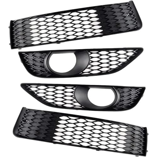 Auto-Frontgrill Auto-Nebelscheinwerfer-Abdeckung Für Audi Q7 4L Für S-Line 2011–2015 Nebelscheinwerfergitter Racing-Grill Scheinwerfer-Netz Lampenabdeckung Zubehör Frontstoßstangengrill ( Color : M ) von DAVBIR