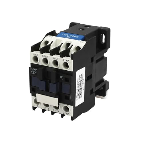 DAVBIR CJX2-1201 12A 3P+NO magnetischer elektrischer 3-poliger Wechselstromschütz for Einheit 3 ​​Phase 380V 220V 110V 36V 24V normalerweise geschlossener Schütz perfection (Color : AC 380V) von DAVBIR