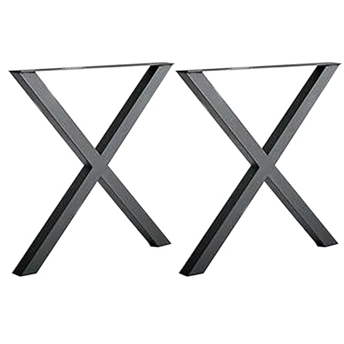 DAVBIR Tischbeine aus Metall, 2 Stück, robuste Schreibtischbeine, X-förmige Beine für Tisch, Metall-Schreibtischbeine für Bürotisch, Computertisch, Esstisch, Kommode (Size : 40 * 70cm/16 * 27.5In) von DAVBIR