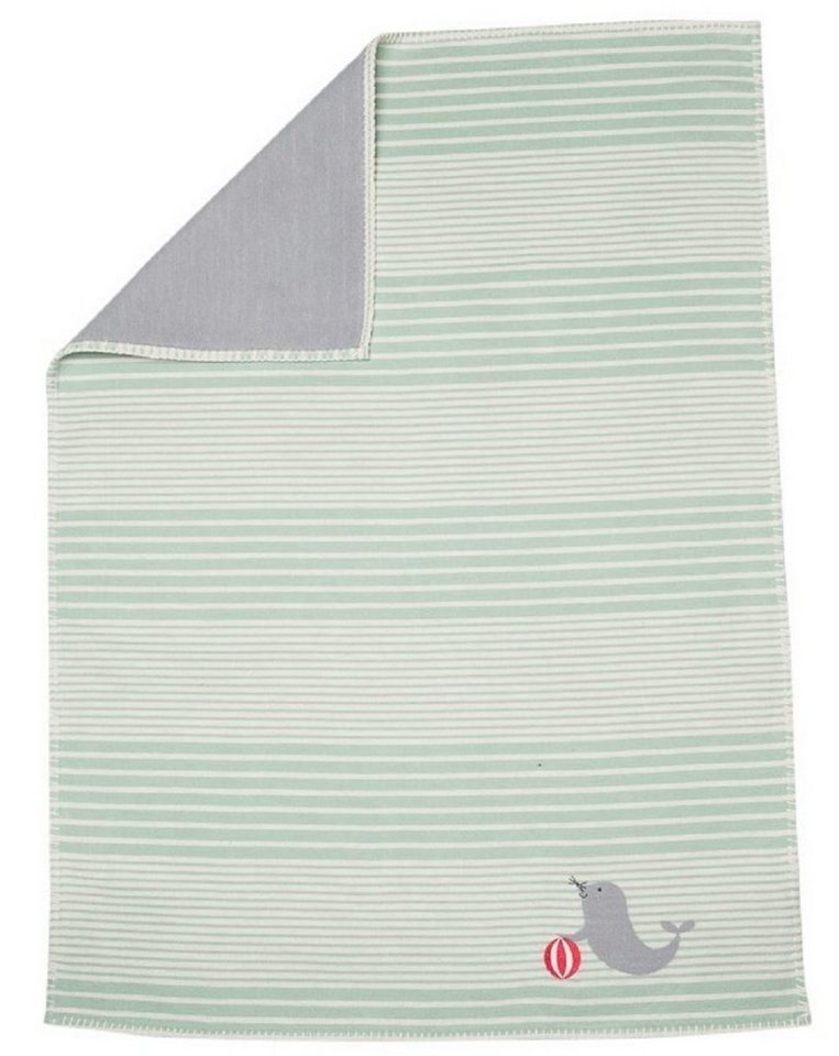 Babydecke Lena mit Stick 'Robbe' 75 x 100 cm, DAVID FUSSENEGGER von DAVID FUSSENEGGER