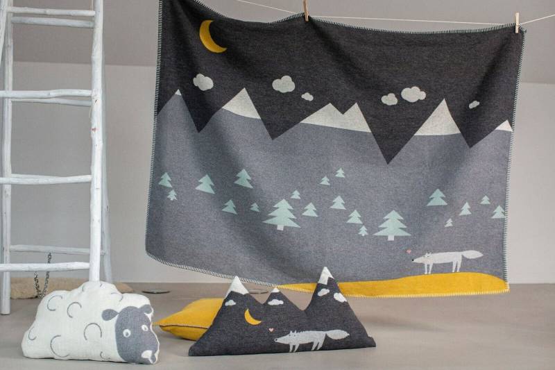 Babydecke Kinderdecke Kuscheldecke Wolf 100 x 140 cm, DAVID FUSSENEGGER von DAVID FUSSENEGGER