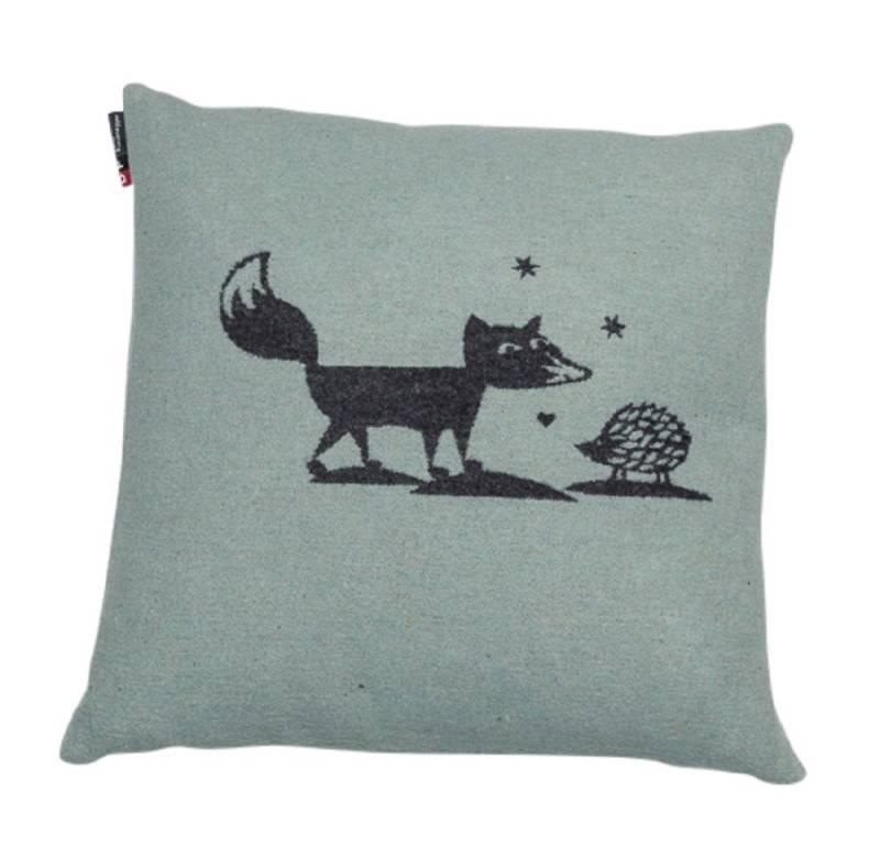 DAVID FUSSENEGGER Kissenbezug Silvretta 'Fuchs und Igel' 40 x 40 cm von DAVID FUSSENEGGER