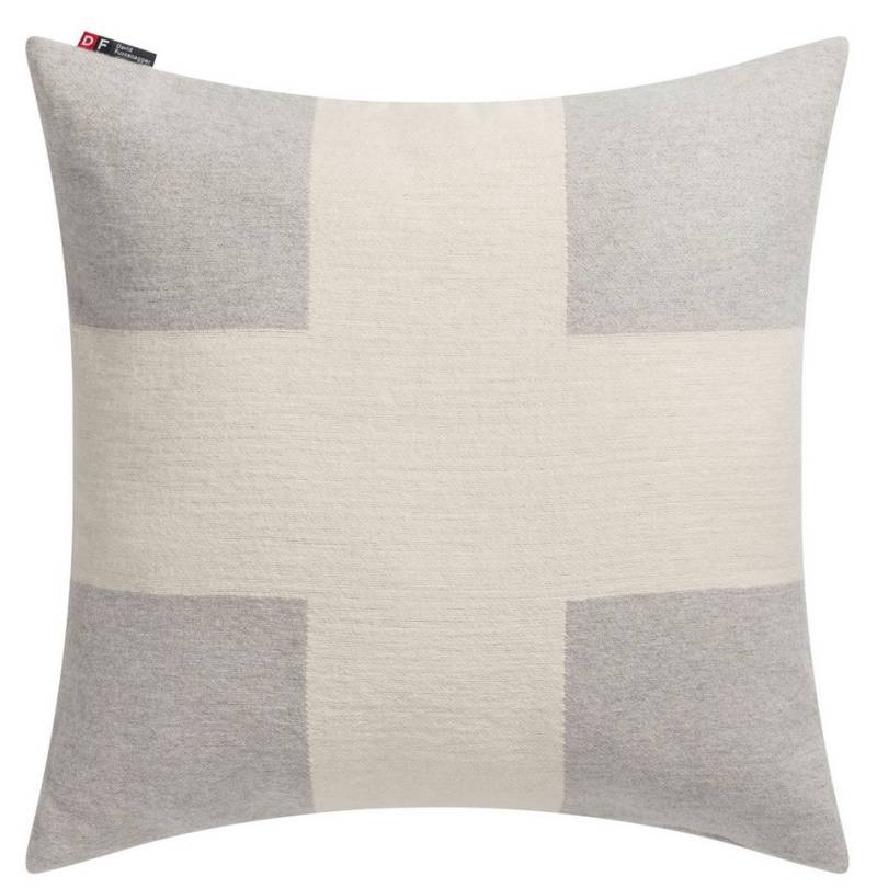 DAVID FUSSENEGGER Kissenhülle 'Kreuz' 50 x 50 cm Filz- Hellgrau von DAVID FUSSENEGGER