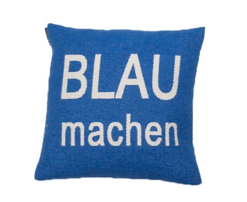 Kissenhülle Silvretta 'Blau machen' 40 x 40 cm Königsblau, DAVID FUSSENEGGER von DAVID FUSSENEGGER