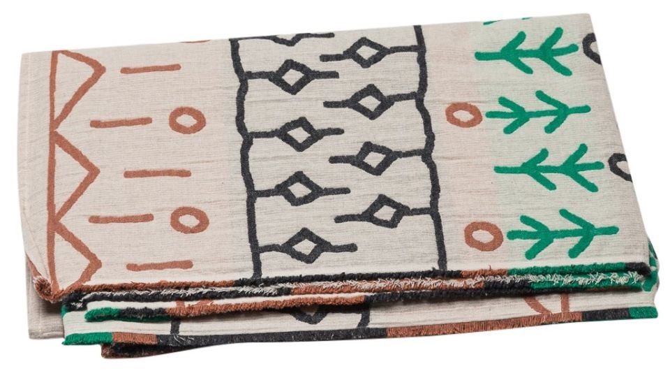 Wohndecke Lino 'Afrikansiche Kleinmuster', DAVID FUSSENEGGER von DAVID FUSSENEGGER