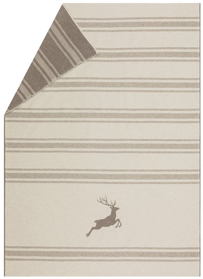 Wohndecke Luca 'Hirsch/Streifen' 140 x 200 cm, DAVID FUSSENEGGER Wohndecke Luca 'Hirsch/Streifen' 140 x 200 cm, DAVID FUSSENEGGER von DAVID FUSSENEGGER