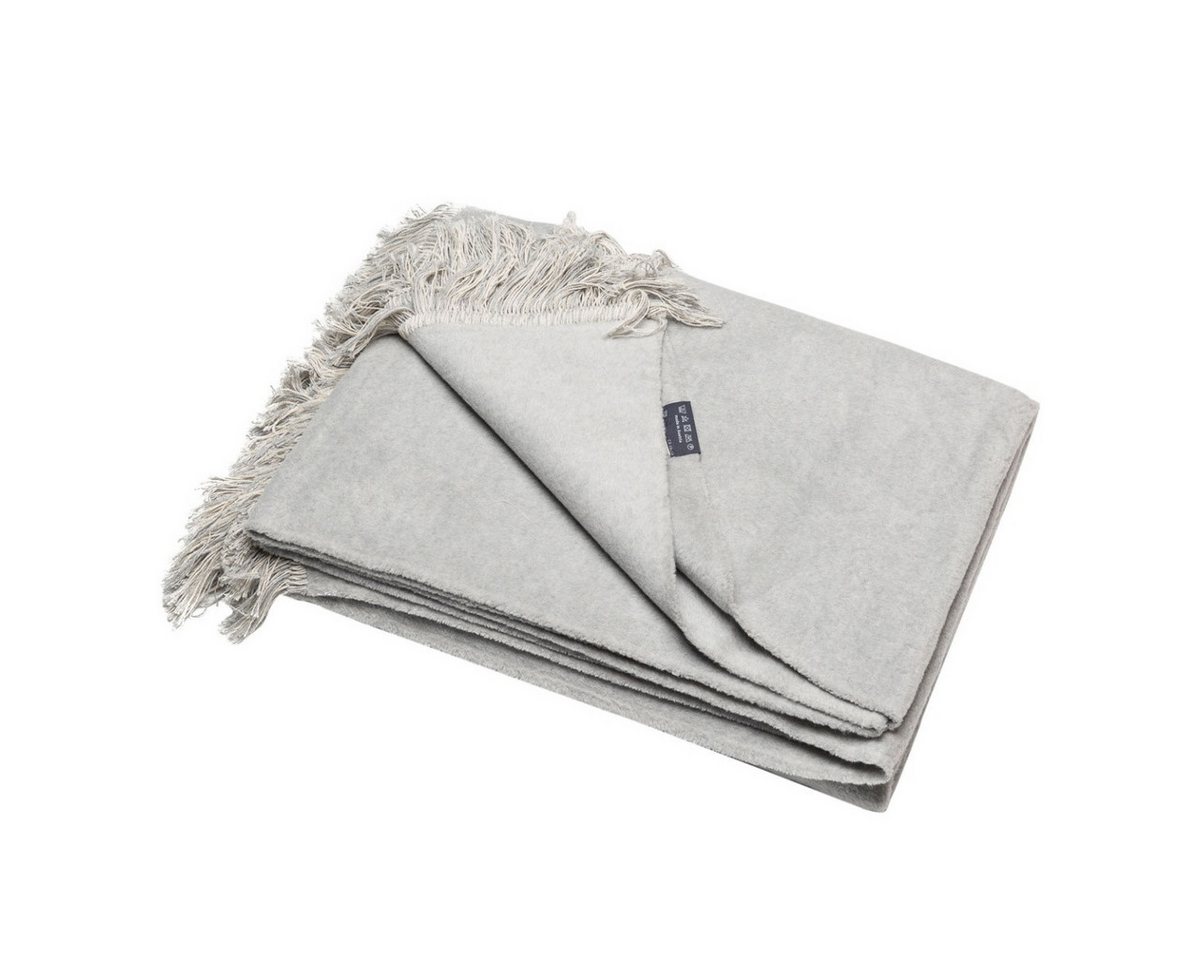Wohndecke Vienna, DAVID FUSSENEGGER, Kuscheldecke aus Baumwolle / Viskose mit Fransen von DAVID FUSSENEGGER