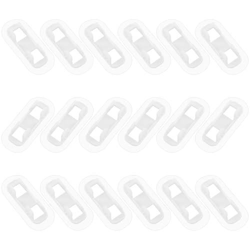 18 Stück Selbstklebend Schlauchschellen,PVC-Selbstklebe-Rohrschellen,Halter Draht-organizer Desktop für Kabelklammern Selbstklebende Drahtorganisatoren von DAVIDJAMESCLARKE
