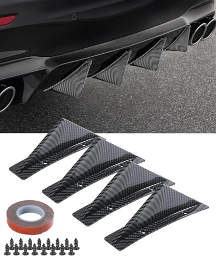 DAWANGHAIJUN 4 Stück Auto Heckstoßstange Spoiler Diffusor für BMW X1 U11 2022-2024, Auto Shark Heckdiffusorflossen Dreieckiger Heckspoiler Auto Mini Spoiler Wing,A DAWANGHAIJUN 4 Stück Auto Heckstoßstange Spoiler Diffusor für BMW X1 U11 2022-2024, Auto Shark Heckdiffusorflossen Dreieckiger Heckspoiler Auto Mini Spoiler Wing,A von DAWANGHAIJUN