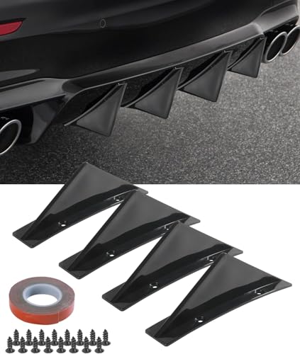 DAWANGHAIJUN 4 Stück Auto Heckstoßstange Spoiler Diffusor für Ford Transit Tourneo Custom 2012-2021, Auto Shark Heckdiffusorflossen Dreieckiger Heckspoiler Auto Mini Spoiler Wing,B DAWANGHAIJUN 4 Stück Auto Heckstoßstange Spoiler Diffusor für Ford Transit Tourneo Custom 2012-2021, Auto Shark Heckdiffusorflossen Dreieckiger Heckspoiler Auto Mini Spoiler Wing,B von DAWANGHAIJUN