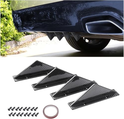 DAWANGHAIJUN 4 Stück Auto Heckstoßstange Spoiler Diffusor für MG HS Trophy 2024, Auto Shark Heckdiffusorflossen Dreieckiger Heckspoiler Auto Mini Spoiler Wing,15cm/Flach DAWANGHAIJUN 4 Stück Auto Heckstoßstange Spoiler Diffusor für MG HS Trophy 2024, Auto Shark Heckdiffusorflossen Dreieckiger Heckspoiler Auto Mini Spoiler Wing,15cm/Flach von DAWANGHAIJUN