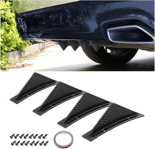 DAWANGHAIJUN 4 Stück Auto Heckstoßstange Spoiler Diffusor für Skoda Fabia IV 2021 2022 2023 2024 2025, Auto Shark Heckdiffusorflossen Dreieckiger Heckspoiler Auto Mini Spoiler Wing,15cm/Biegung DAWANGHAIJUN 4 Stück Auto Heckstoßstange Spoiler Diffusor für Skoda Fabia IV 2021 2022 2023 2024 2025, Auto Shark Heckdiffusorflossen Dreieckiger Heckspoiler Auto Mini Spoiler Wing,15cm/Biegung von DAWANGHAIJUN