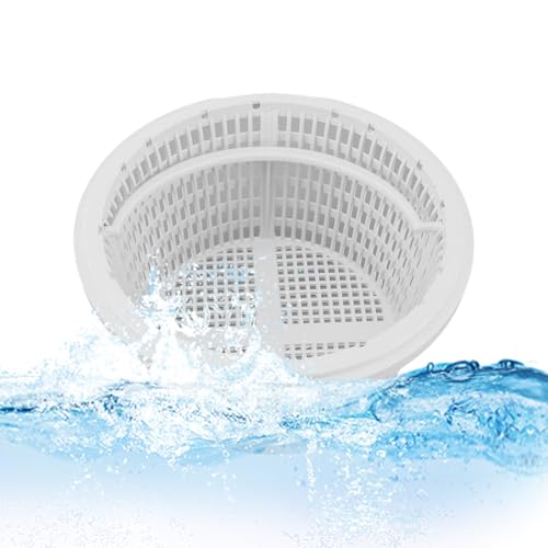 DAWCBVJQ 19x11cm Skimmerkorb ABS Pool Filterkorb Skimmer Korb Pool Sieb Pools Vorfilter Teichfilterkorb Mit Griff Teichfilter Netzreiniger Mit Griff Häusliche Nutzung Gartenteich Pflege von DAWCBVJQ