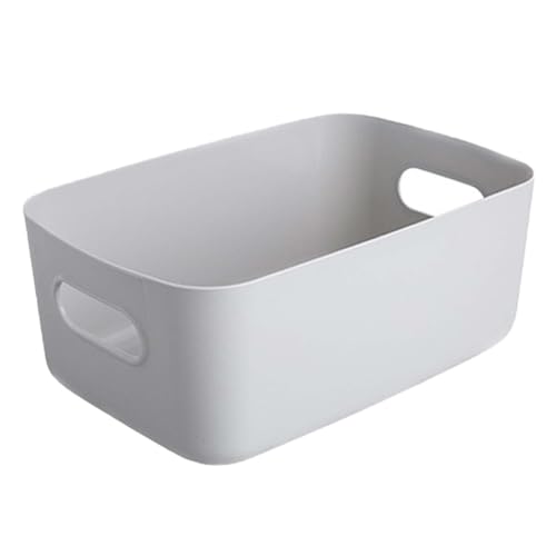 DAWCBVJQ 2 Stück Aufbewahrungsbox Aus Kunststoff, 20.5x14x7cm Badezimmer Aufbewahrungsbehälter Mit Griffen, Kunststoffkörbe Aufbewahrung, Ordnungsboxen Für Küchenschrank, Ordnungsboxen Badezimmer von DAWCBVJQ