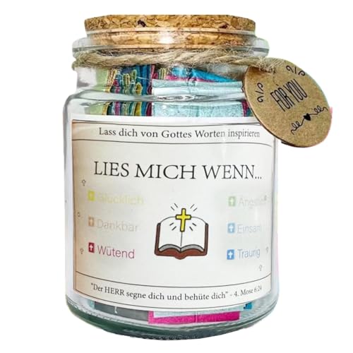 DAWCBVJQ 9x6,5cm Bibelverse Im Bilderrahmen, Bibel Jar, Bibelglas Set,90 Bibelversen Bible Verses,Glas Scripture Gebet Karten Hoffnung Jar, Glas Mit Hoffnung, Hope Bible Verses Für Christliche von DAWCBVJQ