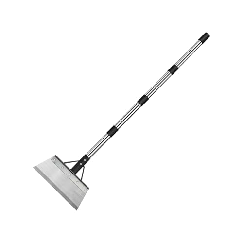 DAWCBVJQ Flache Gartenschaufel,Stahl Gartenschaufel Mit Verstellbarem Griff | Multifunktionale Hand Schaufel Für Terrasse Einfahrt Garten Rasen von DAWCBVJQ