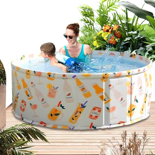 DAWCBVJQ Klappbarer Schwimmbecken - Tragbares Aufblasfreies Planschbecken - Tragbares Wasserspielzeug für drinnen und draußen: Balkon Garten Terrasse DAWCBVJQ Klappbarer Schwimmbecken - Tragbares Aufblasfreies Planschbecken - Tragbares Wasserspielzeug für drinnen und draußen: Balkon Garten Terrasse von DAWCBVJQ