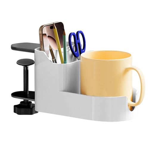 DAWCBVJQ Klemme Becherhalter | Schreibtisch Flaschenhalter | Rutschfester Klemmhalter Für Tassen Zu Hause Im Büro In Der Schule von DAWCBVJQ