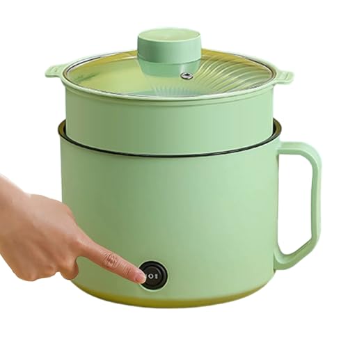 DAWCBVJQ Mini Fondue Set,Elektrischer Multikocher Mit Dampfgarfunktion | Tragbarer & Kompakter Dampfgarer Für Ramen Nudeln Pasta & Fondue von DAWCBVJQ