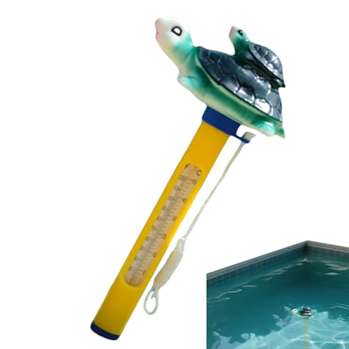 DAWCBVJQ Schwimmend Thermometer Für Schwimmbecken,Wassertemperatur Thermometer Mit Schnur - Präzisionsmessgerät Für Spa Fischteich See Erwachsene Kinder von DAWCBVJQ