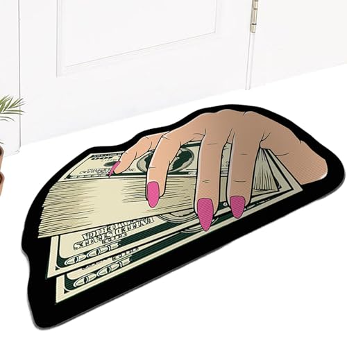 DAWCBVJQ Teppich für Schlafzimmerästhetik | 100-Dollar-Schein-Bodenteppich - Bereichsteppich, Geldteppich, weicher Kristallsamt-Geldteppich, bequemer Teppich, rutschfest, für Schlafzimmer, Wohnzimmer, von DAWCBVJQ