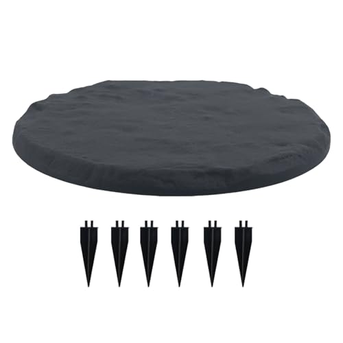 DAWCBVJQ Trittsteine Outdoor,Boden Deko Für Garten - Mit Bodenhaken Für Gehweg Garten Pool Terrasse Außenbereich von DAWCBVJQ