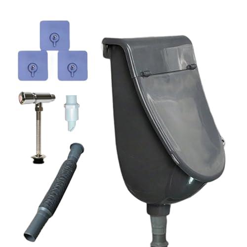 DAWCBVJQ Urinale Für Männer Badezimmer | Tragbarer Urinal,Geruchsstop Design Wandtoilette Mit Abdeckung Für Baustelle Camping Park Garage Gym DAWCBVJQ Urinale Für Männer Badezimmer | Tragbarer Urinal,Geruchsstop Design Wandtoilette Mit Abdeckung Für Baustelle Camping Park Garage Gym von DAWCBVJQ