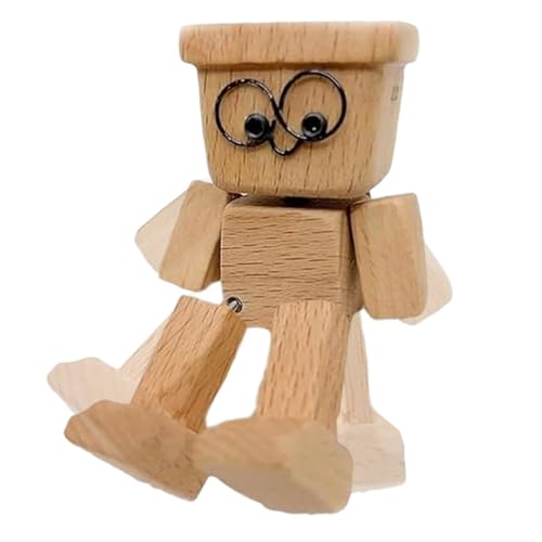 DAWCBVJQ Wackelnde Holzfiguren, 8x4cm Wackelnder Holzmann Für Auto, Kleine Holzfigur, Armaturenbrett Dekoration, Schreibtisch Ornamente Für Schlafzimmer, Büro, Wohnzimmer DAWCBVJQ Wackelnde Holzfiguren, 8x4cm Wackelnder Holzmann Für Auto, Kleine Holzfigur, Armaturenbrett Dekoration, Schreibtisch Ornamente Für Schlafzimmer, Büro, Wohnzimmer von DAWCBVJQ