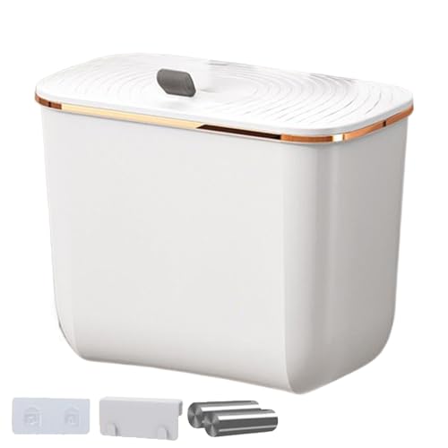 DAWCBVJQ Wandmontierter Abfalleimer | Abfalleimer Mit Deckel Für Türmontage | Kompostbehälter Platzsparend Aufhängbar Mit Beuteln Küchenzubehör - Für Arbeitsplatte Unter Spüle Schrank von DAWCBVJQ