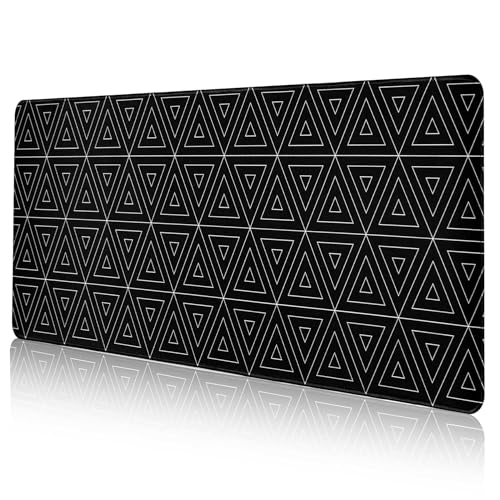 DAWNTREES Gaming Mauspad Schwarz,900x400mm-XXL Große schreibtischunterlage, rutschfeste Basis und hohe Dichte genähte Kanten, Mauspad für PC,Schreibtisch Pad Protector Geeignet für Zuhause und Büro von DAWNTREES