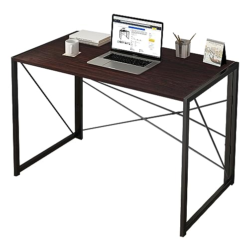 DAWOO Klappbarer Computer-Schreibtisch-Tisch Moderner Büro-Schreibtisch Platzsparender PC-Schreibtisch für Home-Office-Arbeitsplatz, 100 cm (L) x 50 cm (B) x 75 cm (H) von DAWOO