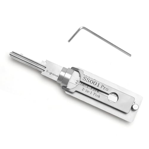 2-in-1 Dietrich-Schlüssel-Decoder und Lesegerät für Auto, professionelle Schlosser-Werkzeuge, Edelstahl 2-in-1 Dietrich-Schlüssel-Decoder und Lesegerät für Auto, professionelle Schlosser-Werkzeuge, Edelstahl von DAWRIS