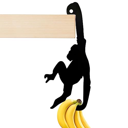 DAWRIS Bananenhalter Affe für Bananen, Bananenhaken, Der witzige Affen Bananenhalter, Küchen Gadgets für die Küche zum Aufhängen von Bananen, Weintrauben und anderem Obst von DAWRIS