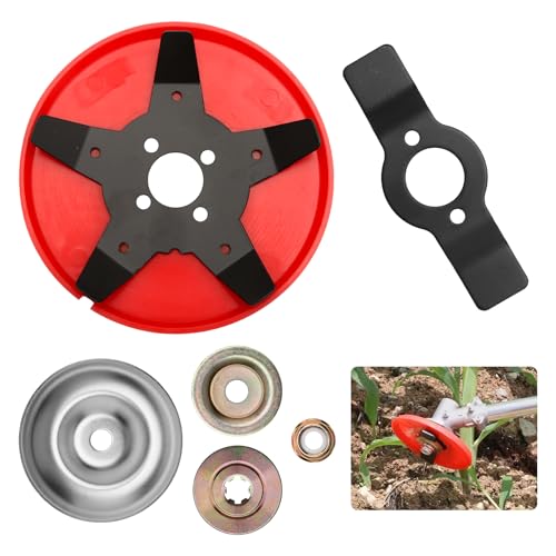 Unkrautbürste, Motorsense Messer Weeding Tray Garden Tools Rasentrimmerkopf Elektrowerkzeug Grasschneidekopf Freischneider Zubehör Freischneider Unkraut Entferner Gerät Weeder Plate Blades von DAWRIS