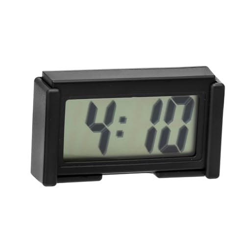 Mini Auto Uhr,Kleine digitaluhr,mini uhr digital,uhr auto,digitale uhr klein,Auto Elektronische Uhr, Mini-Digitaluhr, Für Auto Armaturenbrett,Schreibtisch,Tisch,Badezimmer, Schwarz von DAWRIS