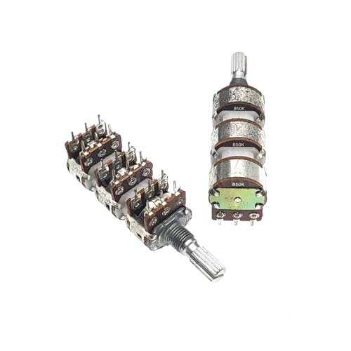 1 STÜCKE 148 16 Typ 6 Link B50K Leistungsverstärker Lautstärkeregler Potentiometer B50KX6 18-polige Blume Schaftlänge 20 MM von DAWSAXZKL