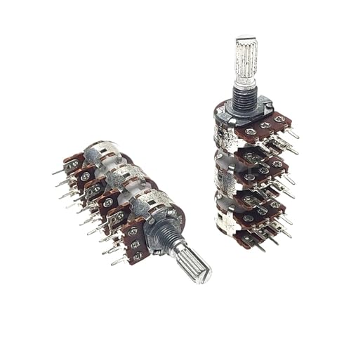 1 STÜCKE WH148 16 Typ 6-Kanal B50K Leistungsverstärker Lautstärkepotentiometer * 6 18 Pins Blume Schaftlänge 15 MM von DAWSAXZKL