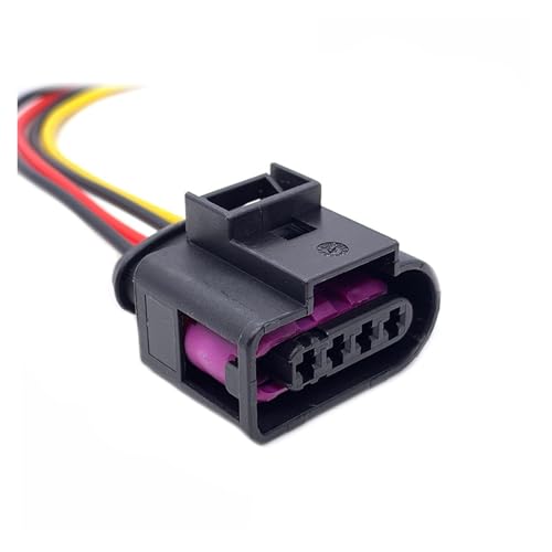 1 Satz 2-, 3-, 4-polige automatische Spulenkabelstecker for weibliche Kabelbaumstecker passend for A4 A6 4D0971292(4P Wire Harness,1 Pc) von DAWSAXZKL