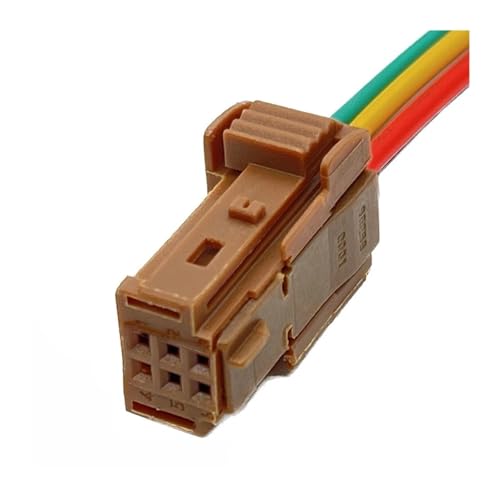 1 Satz 6-poliger Auto-Fensterheberschalter-Anschlusskabelbaum Auto-Elektronikstecker mit Kabel MG643284 DJ7065D-0.6-21(Green1,5 Pcs) von DAWSAXZKL