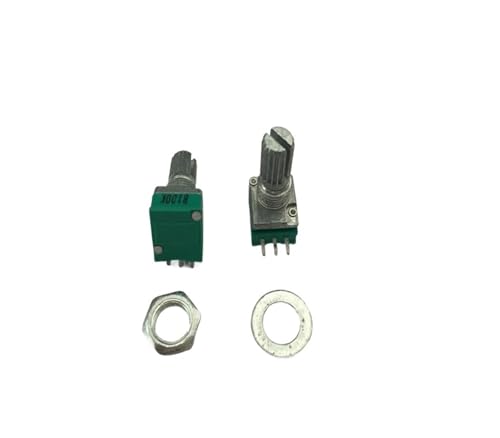 100 stücke RK097N B1K B5K A10K B10K B20K B50K B 100K B250K B500K ohm 3 Pin Linear Dreh Potentiometer for Power Verstärker(B20K) von DAWSAXZKL