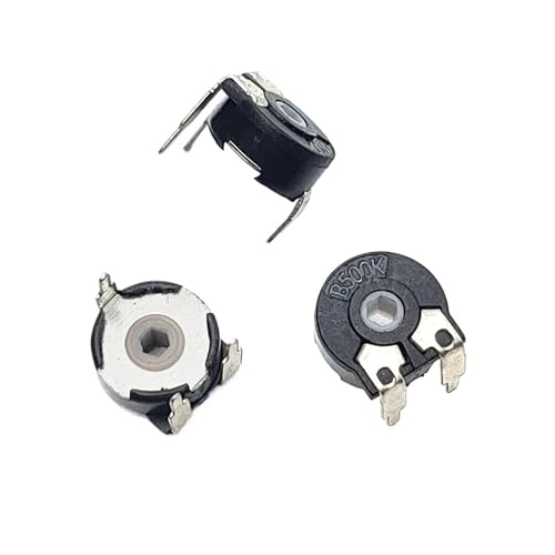 10PCS Potentiometer PT10 2K2 5K 10K 20K 50K 100K 200K 500K 2M2 Sechseckiges Loch Einstellbarer Widerstand Horizontal 3-Pin(100K Ohm) von DAWSAXZKL