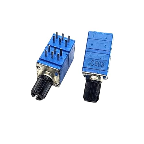 2 STÜCKE RK097G 4 Link Potentiometer C50K C503 Leistungsverstärker Audio Lautstärkeregelung * 12-polig Grifflänge 10 MM von DAWSAXZKL