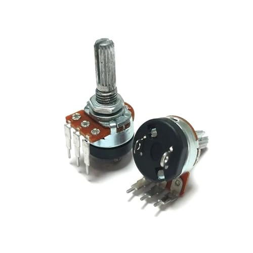 2 STÜCKE RV16S Einzelpotentiometer WHT148 mit schalter 20mm B5K B10K B50K B500K for Verstärker Audio 5k 10k 50k 500k(5K Ohm) von DAWSAXZKL