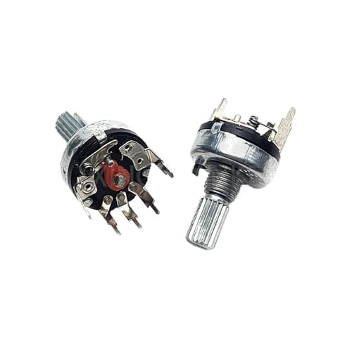 5 STÜCKE RV17 5Pin Mit Schalter Carbon Film Potentiometer B1K B2K B5K B10K B20K B50K Blume Schaftlänge 15 MM Durchmesser 17 Gebogen Fuß(50K Ohm) von DAWSAXZKL