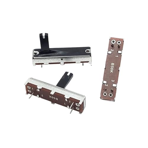 5 STÜCKE SC2043N 35 MM Gerade Schiebepotentiometer B50K B503 B100K B104 Mit Mittelpunkt 3, CM Mixer Fader 3-Pin Grifflänge 15(100K Ohm) von DAWSAXZKL