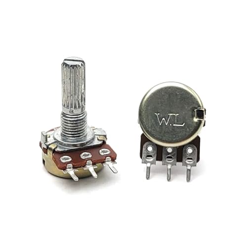 5 STÜCKE WH148 Typ Einzelner 3-poliger A10K A100K C500K Verstärker Audio Lautstärke Einstellbar Potentiometer Blume Schaftlänge 20mm(A10K) von DAWSAXZKL